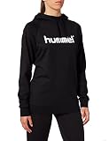 hummel Damen HMLGO Cotton Logo Hoodie Kapuzenpullover, Schwarz, L