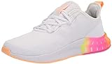 adidas womens Kaptir Super Running Shoes, White/White/Acid Orange, 6.5 US