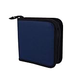 Socobeta Disc Holder Bag Protable Oxford Cloth 40 Disc CD DVD-Halter DJ Storage Zipper Case Organizer Bag