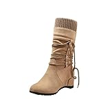 PANCKII Regenstiefel schnürstiefel Vintage gefüttert Kurze elegant high-top Schuhe Casual Short Ankle Boots for Women Herren Free Run Low-top Winterstiefel langschaftstiefel Kniehohe Hausschuhe B
