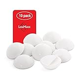 LouMaxx Türstopper Wand selbstklebend Ø 30mm - 10er Set weiß Wandstopper selbstklebend - Türpuffer Wand – Wandpuffer selbstklebend zum Schutz ihrer Wände und Zimmertü