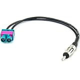 Antennenadapter DIN Doppel FAKRA Splitter Verteiler Audi Seat Skoda VW Adap