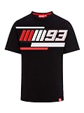Marc Marquez 2019 MotoGP Herren T-Shirt 93 Logo, Grau, MM93 100% Baumwolle, Größen S-XXXL, schwarz, Mens (XXL) 120cm/47 inch C