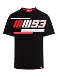 Marc Marquez 2019 MotoGP Herren T-Shirt 93 Logo, Grau, MM93 100% Baumwolle, Größen S-XXXL, schwarz, Mens (XXL) 120cm/47 inch C