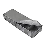 Tomaibaby Unter Bett Kleidung Organizer Faltbare Lager Bins Box mit Griffen Klares Fenster Für Schrank Kleidung Schuhe Decken Pullover Spielzeug