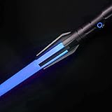 SenLing Lichtschwert, RGB Lightsaber 11 Farben Metallgriff, Duell-Lichtschwert, 3 Sätze von Soundeffekten Modus LED Lichtschwert, USB Wiederaufladbares Kinder Karneval Party Geschenk