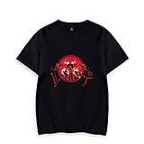 Helluva Boss T-Shirt Herren Damen Mode Anime Oansatz Kurzarm Harajuku Streetwear Unisex Kleidung Oversize Outwear H