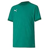 PUMA Kinder teamFINAL 21 Jersey Jr Trikot, Pepper Green-Power Green, 116