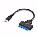 2,5 Zoll Festplattenadapterkabel / USB 3.0 / 0,2 m Easy Drive Kabel USB 3.0 auf SATA III Adapterkabel mit UASP SATA auf USB Konverter geeignet für 2,5 Festplatten HDD und Solid State Drive SSD