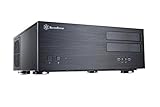 SilverStone Technology SST-GD08B - Grandia HTPC ATX Desktop Gehäuse mit hochleistungsfähigem und geräuscharmen Kühlsystem, schw