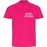 König® Herren T-Shirt Druck Brust mit Wunschtext (Schriftart, Schriftfarbe und Artikel Farbe wählbar) Shirt Männer Größe:3XL F