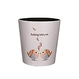FURUIWUFENG Mülleimer Kreative Mode Persönlichkeit Mülleimer Startseite Wohnzimmer Schlafzimmer Büro Nette Küche Badezimmer Ohne Deckel Mülleimer Abfalleimer (Color : C)