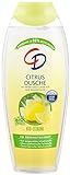 CD Citrus Dusche mit Bio-Zitronen-Extrakt, 250 ml, Duschgel mit Bio-Fruchtextrakt, feuchtigkeitsspendendes Showergel für empfindliche Haut, ohne Mikroplastik, veg