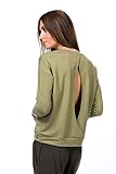 super.natural Bequemes Damen Yoga-Shirt, Mit Merinowolle, W JONSER SWEATER, Größe: XS, Farbe: Beig