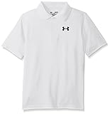 Under Armour Jungen Matchplay Polo Golf-Polos & T-Shirts, White, S