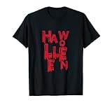 Halloween Shirt gemischte Buchstaben in blutiger Schrift T-S