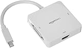 Amazon Basics Mini Displayport auf HDMI/DVI/VGA Adapter - Weiß