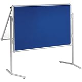 Moderationswand | Klappbar | Textilbezug- Whiteboard | BxH 1200 x 1500 mm | MAUL®