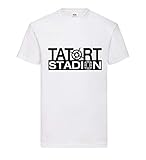 Tatort Stadion Männer T-Shirt Weiß S - shirt84