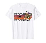 Lustig Faultier Design Not Fast Not Furious Retro Vintage T-S