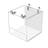 DEDC 1 Stück Vogelbadewanne Badewanne Dusche Box Schüssel mit Haken Käfig Zubehör für kleine Vögel Papageien Schopfmy