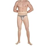 ElsaYX STW Herren Strumpfhose, glänzend, mit U-B
