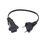 XIAOFANG European Schuko. CEE7 / 16. Aufstecken USA Socket Power Adapterkabel, EU Männlich an Uns NEMA 1-15R-Netzteilkabel, 30