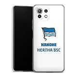 DeinDesign Hard Case kompatibel mit Xiaomi Mi 11 Lite 5G NE Schutzhülle transparent Smartphone Handy Hülle Hertha BSC Berlin Offizielles Lizenzproduk