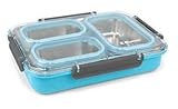 QUTTIN Thermo-Lunchbox mit 3 Fächern, verschiedene Farb