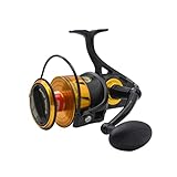 LHUX Bait Casting Reels Spinfisher Metal Body Spinning Angelrolle 5 + 1BB IPX5 Sealed Design Big Sea Saltwater Angelrolle Süßwasser Ultraleicht Angelrolle(Size:4500)