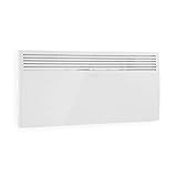 Klarstein Hot Spot Slimcurve Heizgerät - Elektroheizung mit Thermostat, 80 x 40 cm, Räume bis 40 m², 2000 Watt, 5-40 °C, LED, Timer, IP24, Wandmontage geeignet, weiß