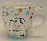 Cha Cult Tasse mit Zitat a Beautiful Life is a Collection of Unforgettable Moments Porzellantasse für Kaffee oder T