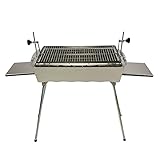 Mangal Edelstahl Astana 2 mm rostfrei Schaschlik Grill Rost verstellb