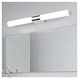 ZCLS Vanity Lighting Simple 55 cm Spiegel-Frontlichter Kreative Haushalts-Edelstahlacryl Wasserdicht Nebel Schlafzimmer Schminktisch Make-up Korridor Energiesparende LED-Lampe B