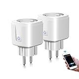 AIMENGTE Smart Apple Homekit Steckdose, Smart WLAN Steckdose Plug funktioniert mit Apple HomeKit & Siri, Fernsteuerung, Sprachsteuerung (2)