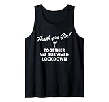 „Thank You Gin, Together We Survived Lockdown“-Design. Tank Top