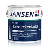 Jansen ISO-HDF Holzdeckenfarbe weiß 2,5l seidenglänzend Grund und Deck