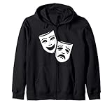 Griechische Theater-Masken für Komödie und Tragödie Kapuzenjack