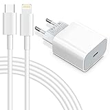 Xcords 20W iPhone Ladegerät Netzteil für iPhone USB C Ladeadapter Schnellladegerät mit 1.5M Kabel Stecker Adapter Kompatibel mit iPhone 12/11/XS/X/XR/8/7,alle iOS Sy