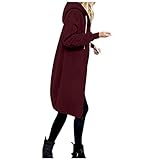 Sweatjacke Damen Kapuzenpullover Langarm Hoodie Herbst Winter Jacke Parka Mittellanger Mantel Winterjacke Warm Gefüttert Reißverschluss Sweatshirt Lang Jacken Mantel Casual Outdoor Übergangsjack