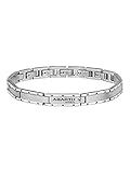 BREIL - Herrenarmband Abarth Collection TJ3100 - Herrenschmuck - Poliertes & Gebürstetes Herren-Stahlarmband, mit Spiegel-/Satin-Finish und Steckverschluss - Verstellbare Länge von 17,5 bis 22,5