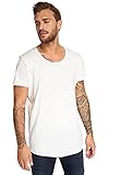 JACK & JONES Herren Jjebas Tee Ss U-Neck Noos T-Shirt, Weiß (Cloud Dancer Detail: Reg Fit), M