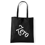 Art T-shirt, Shoulder Zero Zero, Shopper, Meer, z-zero-bag-blk, Schwarz, z-zero-bag-blk Einheitsgröß
