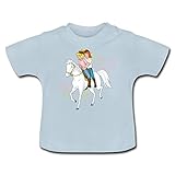 Spreadshirt Bibi Und Tina Reiten Auf Stute Sabrina Baby T-Shirt, 6-12 Monate, Hellb