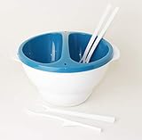 TUPPERWARE Allegra 1L blau Schokofondue Schoko Traum Mikrowelle Micro Deli Dip