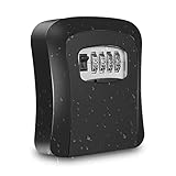 YADIMI Schlüsseltresor mit 4-Stelligem Zahlencode, Wandmontage Schlüsselbox für Aussen & Innen, Wasserdicht Schlüsselkasten, Sichere Methode zum Teilen von Schlüsseln für Haus Garagen Schule Schlü