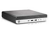 HP EliteDesk 800 G3 Desktop Mini USDT Intel Quad Core i5 256GB SSD Festplatte 8GB Speicher Windows 10 Pro inkl. W-LAN Business Desktop Computer Mini PC (Generalüberholt)