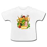 Spreadshirt JoNaLu Jo Naya Und Lu Winken Fröhlich Baby T-Shirt, 18-24 Monate, Weiß