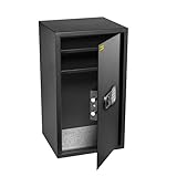 Homesafe HV70E Tresor Safe mit Elektronischem Schloss, 70x40x36cm (HxWxD), Carbon Satin Schw