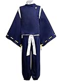 LHHZDH Anime Jujutsu Kaisen Kamo Kenki Cosplay Kostüm Uniform Kamo Kimono Halloween Geburtstagsgeschenk Party Set-Blau_